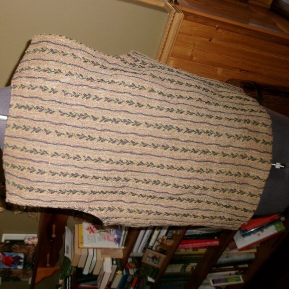 Vtg Evelyn Avery tapestry cottagecore vest clashing patterns 80s LG - Picture 3 of 6